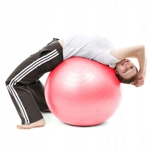 Фітбол  Springos 75 cm Anti-Burst FB0012 Pink - фото №3